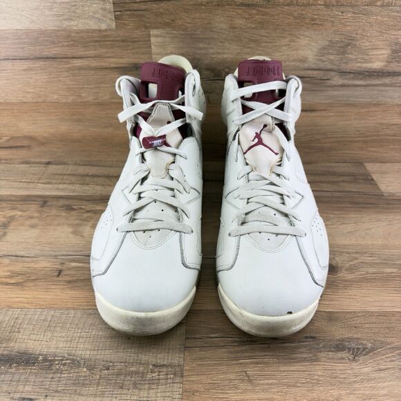 Air Jordan 6 Maroon Size 14 Mens Nike Retro White Red 384664-116 main image 4